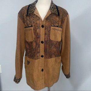 Women’s animal print blouse sz 10